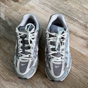 Nike Women's p 6000 Gray and Cream Sneakers